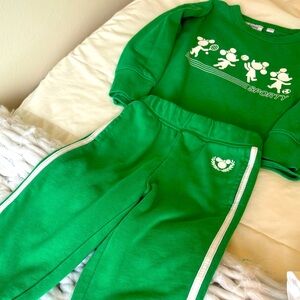 Gap Disney Mickey 4years girls sweatshirt and sweatpants set
